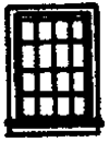 Grandt Line 8010 N Double-Hung Windows 16-Pane Scale 36 x 56" Pkg 12