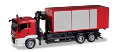 Herpa 13406 HO MAN TGS Roll-Off Container Truck with Crane Minikit Various Standard Colors