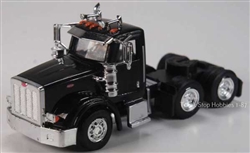 Herpa 410514 HO Peterbilt 367 3-Axle Day-Cab Tractor Only 2 Pack Assembled Black