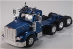 Herpa 410522 HO Peterbilt 367 4-Axle Day-Cab Tractor Only 2 Pack Assembled Blue