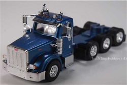 Herpa 410522 HO Peterbilt 367 4-Axle Day-Cab Tractor Only 2 Pack Assembled Blue