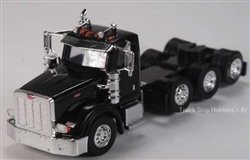 Herpa 410524 HO Peterbilt 367 4-Axle Day-Cab Tractor Only 2 Pack Assembled Black
