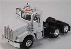 Herpa 410663 HO Kenworth T800 3-Axle Day-Cab Tractor Only 2 Pack Assembled White