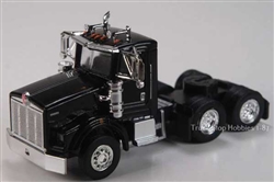 Herpa 410664 HO Kenworth T800 3-Axle Day-Cab Tractor Only 2 Pack Assembled Black