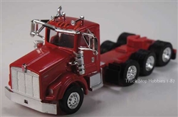 Herpa 410671 HO Kenworth T800 4-Axle Day-Cab Tractor Only 2 Pack Assembled Red