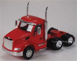 Herpa 410681 HO Kenworth T680 3-Axle Day-Cab Tractor Only 2 Pack Assembled Red