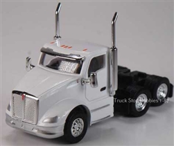 Herpa 410683 HO Kenworth T680 3-Axle Day-Cab Tractor Only 2 Pack Assembled White