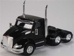Herpa 410684 HO Kenworth T680 3-Axle Day-Cab Tractor Only 2 Pack Assembled Black