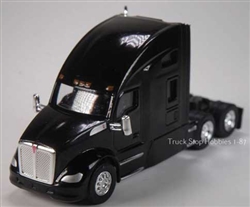 Herpa 410694 HO Kenworth T680 3-Axle Sleeper-Cab Tractor Only 2 Pack Assembled Black