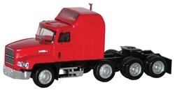 Herpa 450030 HO American Trucks Tractor Only Mack CH 613 Conventional w/Dual Rear & Single Idler Axles Unpainted White