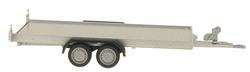 Herpa 52450 HO 2-Axle Trailer For Cars or Pick-Ups