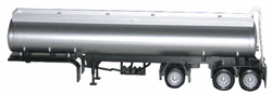 Herpa 5351 HO Trailer Only 2-Axle Elliptical Tanker w/Lift Axle