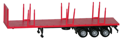 Herpa 5456 HO Flatbed Trailer w/ Removable Stakes