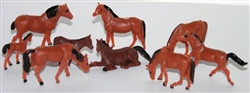 Herpa 63608 HO Assorted Horses Pkg 50