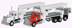 Herpa 6457 HO Kenworth W-900 Boom Truck Assembled Various Colors