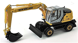 Herpa 6480 HO New Holland We170 Wheeled Excavator