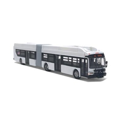 Iconic Replicas 870195 HO New Flyer Xcelsior CNG Articulated Transit Bus Assembled Painted, Unlettered 