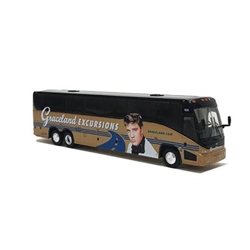 Iconic Replicas 870201 HO MCI J4500 Motorcoach Bus Assembled Graceland Excursions