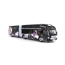 Iconic Replicas 870202 HO New Flyer Xcelsior XN60 Articulated Bus Assembled Lafayette, Indiana