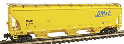 Intermountain 67205 N Trinity 5161 Cubic Foot Covered Hopper Dakota Minnesota & Eastern Yellow Blue