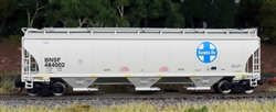 Intermountain 67251 N Trinity 5161 Cubic Foot Covered Hopper BNSF Railway Santa Fe Legacy Scheme Gray Blue Circle/Cross Logo