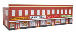 Imex 6143 HO Four-Store Building Perma-Scene Assembled