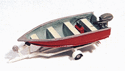 JL Innovative 455 HO Fishing Boat w/Motor & Trailer Kit