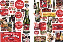 JL Innovative 697 N Signs/Posters Vintage Soft Drink 1930s-1960s 72 Signs