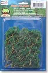 JTT 95520 Foliage Branches 1-1/2 to 3" Pkg 60 Dark Green