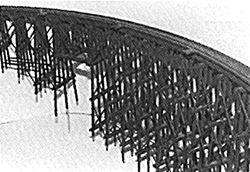 JV Models 1016 N Curved Wood Trestle Kit