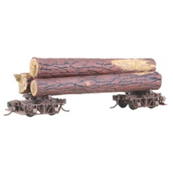 Kadee 101 HO Disconnect Logging Trucks/Log Car w/Load Kit Undecorated