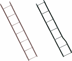 Kadee 2101 HO 40' PS-1 Box Car Ladder Set Oxide Includes Ends & Sides