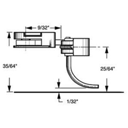 Kadee 32 HO #32 Plastic-Shank Coupler Kit Medium 9/32" Overset w/#233 Draft Gear Boxes 2 Pair