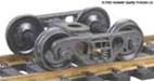 Kadee 558 HO Barber S-2 70-Ton Roller Bearing Sprung Self-Centering Metal Trucks Code 110 33" Smooth-Back RP-25 Wheels 1 Pr 