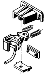 Kadee 791 G Knuckle Couplers 1 Pair For LGB Mogul w/Pilot Coupler Bachmann Big Hauler Locos w/Short-Nosed Pilo