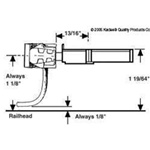 Kadee 830 G Coupler w/Straight Centerset Shank In Standard Draft Gear Box 1 Pair