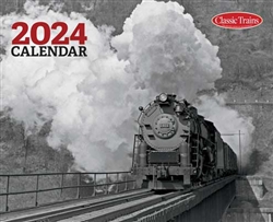 Kalmbach 68210 Classic Trains 2024 Calendar 12 Months Plus Bonus Winter in Wisconsin Section