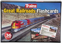 Kalmbach 83009 Great Railroads Flashcards 36 Cards