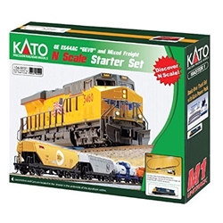 Kato 106-0021 N GE ES44AC GEVO Mixed Freight Starter Set CSX Loco 6 Cars