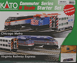 Kato 106-0031 N MP36PH Commuter Train Starter Set Metra