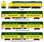Kato 106-104 N CNW 400 EMD E8A and 5-Car Train-Only Set DC Chicago & North Western