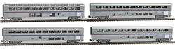 Kato 106-3516 N Amtrak Superliner 4-Car Set Phase IVb Set B