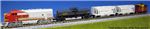 Kato 106-6271 N Diesel Freight Train-Only Set DC Santa Fe Warbonnet