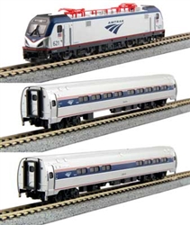 Kato 106-8001-DCC N ACS-64 Amfleet Bookcase Train-Only Set DCC Amtrak Phase VI