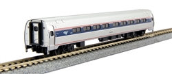 Kato 106-8002 N Amfleet I Coach 2-Pack Amtrak Set A: Phase VI Wide Stripe Travelscape Logo