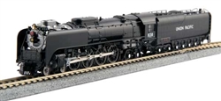 Kato 126-0402-DCC N Class FEF-3 4-8-4 DCC Union Pacific 838 Freight Version Flat Graphite