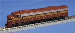 Kato 176-5313-LS N EMD E8A LokSound and DCC Pennsylvania 5887 5-Stripe Tuscan