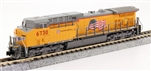 Kato 1767040DCC N GE AC4400CW Low Numberboards DCC Union Pacific #6730 No Flag