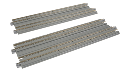 Kato 20-014 N Straight Double Concrete Slab Track Unitrack 7-5/16" Pkg 2