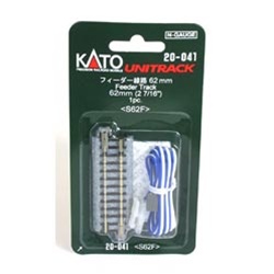 Kato 20-041 N Straight Roadbed Power Feeder Terminal Track Section Unitrack 2-7/16"
